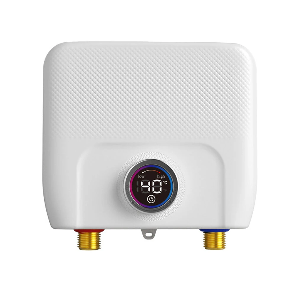 4000W / 6500W Instantaneous Water Heater Knob Wall Mounted Electric Heaters Variable Frequency Instant Knob Electric Water Heater for Bathroom Shower Kitchen (image for) 4000W / 6500W Instantaneous Water Heater Knob Wall Mounted Electric Heaters Variable Frequency Instant Knob Electric Water Heater for Bathroom Shower Kitchen